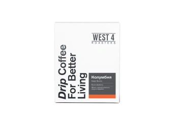 Колумбия Хайро Виегас WEST 4 ROASTERS кофе молотый в ДРИП ПАКЕТАХ, упак. 7 шт.