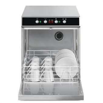 Стаканомоечная машина Smeg SPG400ML электромеханическое управление серия КОМФОРТ с фронтальной загрузкой для кассет 400 х 400 мм, высота ПММ 670 мм