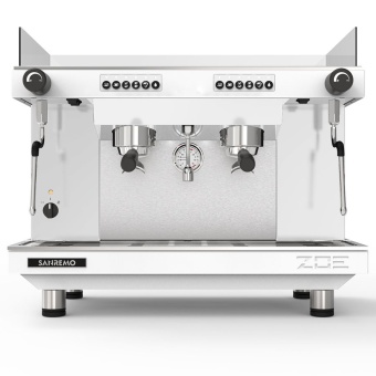 Кофемашина эспрессо рожковая Sanremo Zoe SED (автомат) 2 гр. высокие, белая | интернет-магазин товаров для кофеен ТЕРРИТОРИЯ КОФЕ