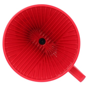 Воронка пластиковая Tiamo HG5569R Клевер, красная (3)