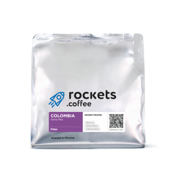 Colombia Santa Rita ROCKETS COFFEE (под фильтр) кофе в зернах, упак. 250 г.