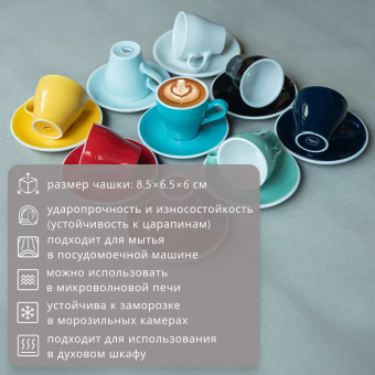 Чашка Loveramics Tulip, 80 ml, мятный C087-51BMT (4)