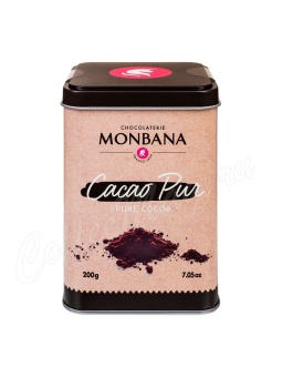 Какао 100% Monbana в металической банке 200 г