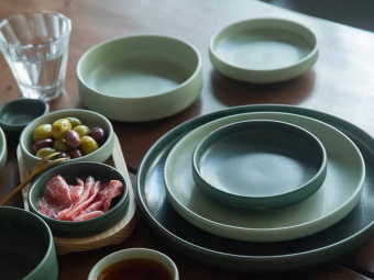 Тарелка Loveramics Tapas 20 см D114-02BDG Salad Plate (Matte Dark Green), темно-зеленый 3