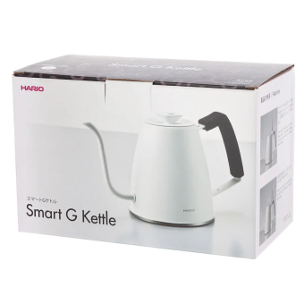 Чайник с носиком goonseneck Hario Smart G Kettle DKG-140-W, стальной, цвет белый, объём 1 л. 8