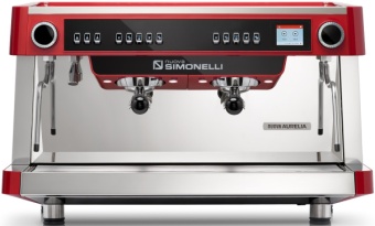 Кофемашина рожковая Nuova Simonelli NUOVA AURELIA VOL XT 2Gr 220V red+PID+high groups+LED+ Group Display+Double wall steam wand