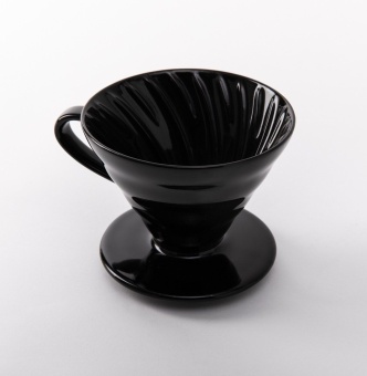 Воронка для кофе Hario KDC-02-B размер 02 V60, керамическая, цвет чёрный 11