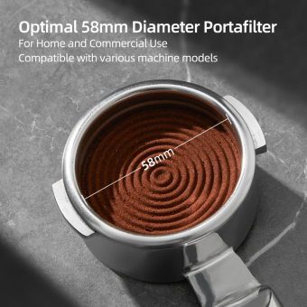Портафильтр 2-в-1 Double Spout Portafilter zeroHero 58mm  из SUS304 с ручкой из ореха