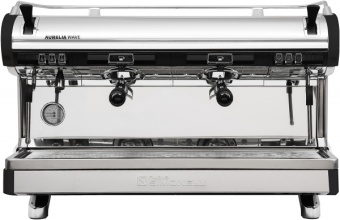 Кофемашина эспрессо рожковая Nuova Simonelli Aurelia Wave 2 groups S Black полуавтомат, цвет чёрный (1)