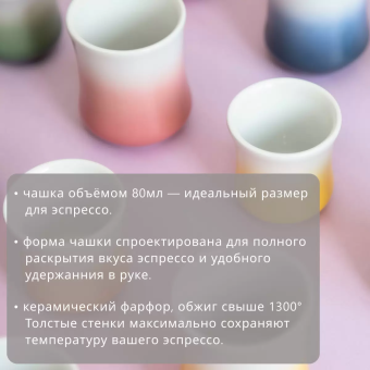 Чашка Loveramics 80 ml Hutch Tasting Cup C098-163BOR, цвет оранжевый (4)