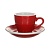 Кофейная пара Loveramics Egg красный 80 мл C088-45BRE / C088-46BRE Red (чашка и блюдце)