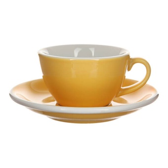 Кофейная пара Loveramics Egg C088-29BYE / C088-30BYE Yellow чашка и блюдце, желтый 200 мл.