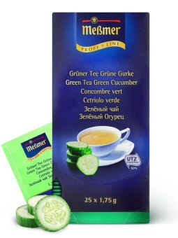 Чай в пакетиках Зеленый c Огурцом Messmer Profi Line упак 25шт х 1,75гр