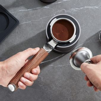 Портафильтр 2-в-1 Double Spout Portafilter zeroHero 58mm  из SUS304 с ручкой из ореха