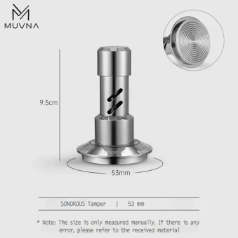 Темпер Muvna Click Sonorous Tamper D53, серебро, резьба