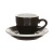 Кофейная пара LOVERAMICS Egg Лаврамикс Black (чашка и блюдце), черный 80 мл.