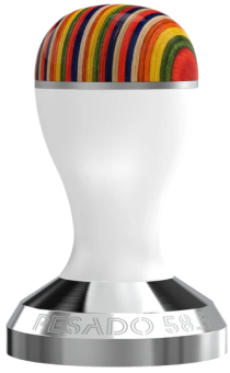 Темпер для кофе Pesado 58,5 мм, color whiteiris