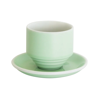 Кофейная пара Loveramics Deco, 200ml,handle-less цвет: светло-зеленый (celadon green) C118-007BCG/C118-030BCG