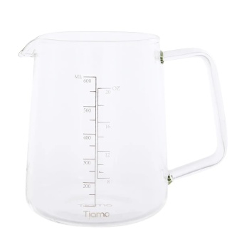 Сервировочный чайник TIAMO HG2187 стеклянный, прозрачный объем 600 мл.  1