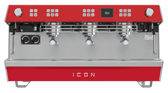 Кофемашина эспрессо рожковая Dalla Corte ICON Dynamic Red, 3 группы, дин.красный, 1-MC-ICON-2-DR-400 (1)