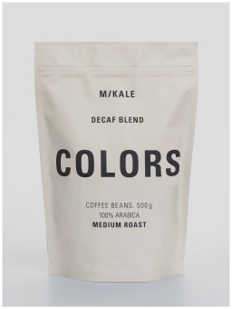 Без кофеина Mikale™ COLORS кофе в зернах, упак. 500 г.