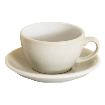 Кофейная пара Loveramics Egg бежевый 250 мл C088-112BIV  C088-140BIV Ivory (чашка и блюдце) 1