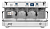 Кофемашина эспрессо рожковая Dalla Corte XT Barista DW, 3 группы, динам.белый, 1-MC-DCPROXT-3-DW-400
