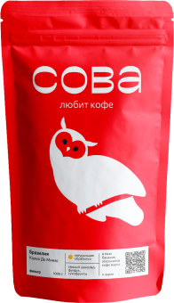 Сладкая Бразилия Кармо СОВА (под фильтр) кофе в зернах, упак. 1 кг.