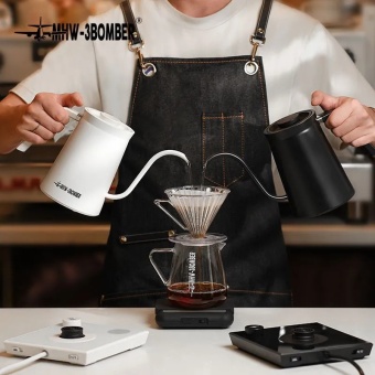 Чайник электрический для заваривания кофе MHW-3BOMBER, Assassin Electric, белый, 600 мл,