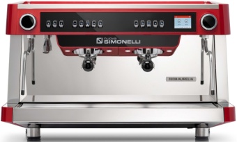 Кофемашина эспрессо рожковая Nuova Simonelli Aurelia MT 2 group, автомат, цвет красный