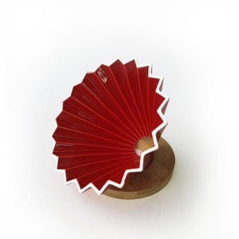 Воронка керамическая AnyBar Оригами VK11000631D-R, 3-4 чашки, красная 3