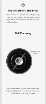 Кофемолка ручная Timemore Chestnut C3 ESP Pro 70TGD022AA301, нерж. сталь, черная