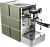 Кофемашина эспрессо рожковая Stone Espresso Mine Green, Inox Green 0THOMS1SN20003, корпус зеленый