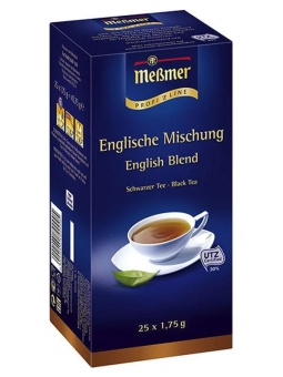Чай в пакетиках чёрный Английский чай Messmer Profi Line упак 25шт х 1,75гр
