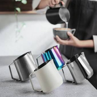Питчер для молока MHW-3BOMBER GT Milk Pitcher Matte Black – профессиональный молочник для латте-арт, идеальной микропены и кофеен
