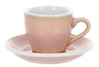 Кофейная пара Loveramics Egg розовый 80 мл C088-136BRO  C088-157BRO Rose (чашка и блюдце)