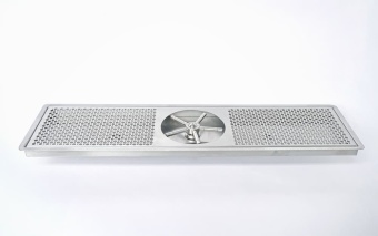 Ринзер мойка для питчеров с каплесборником XL Atelier 19g, внешний размер 622х167х22 мм, сталь (3)